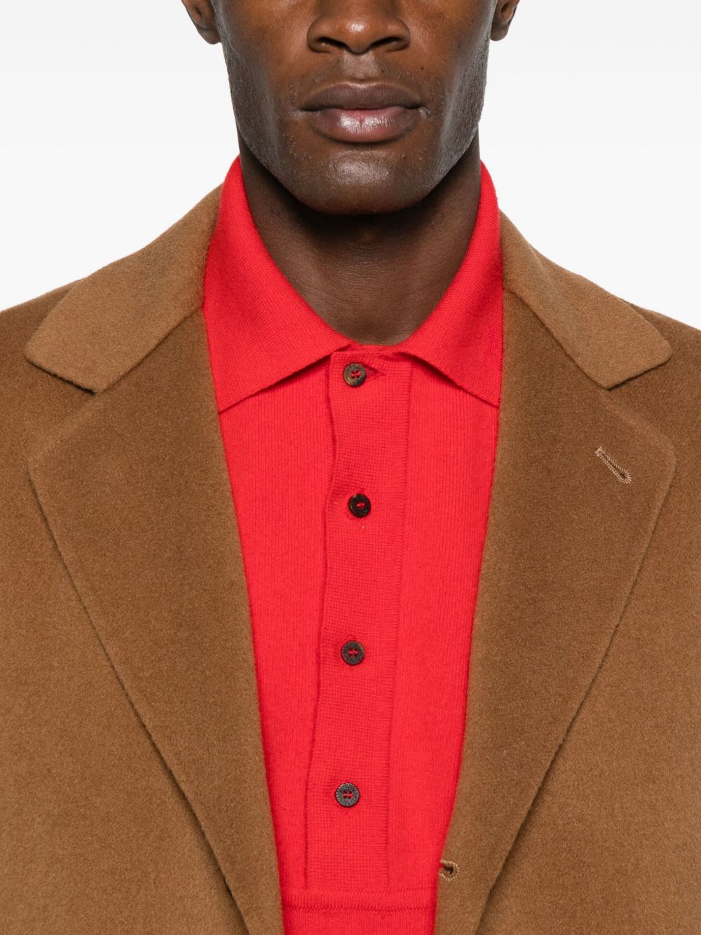 Cappotto con tasche in marrone Aspesi - uomo 