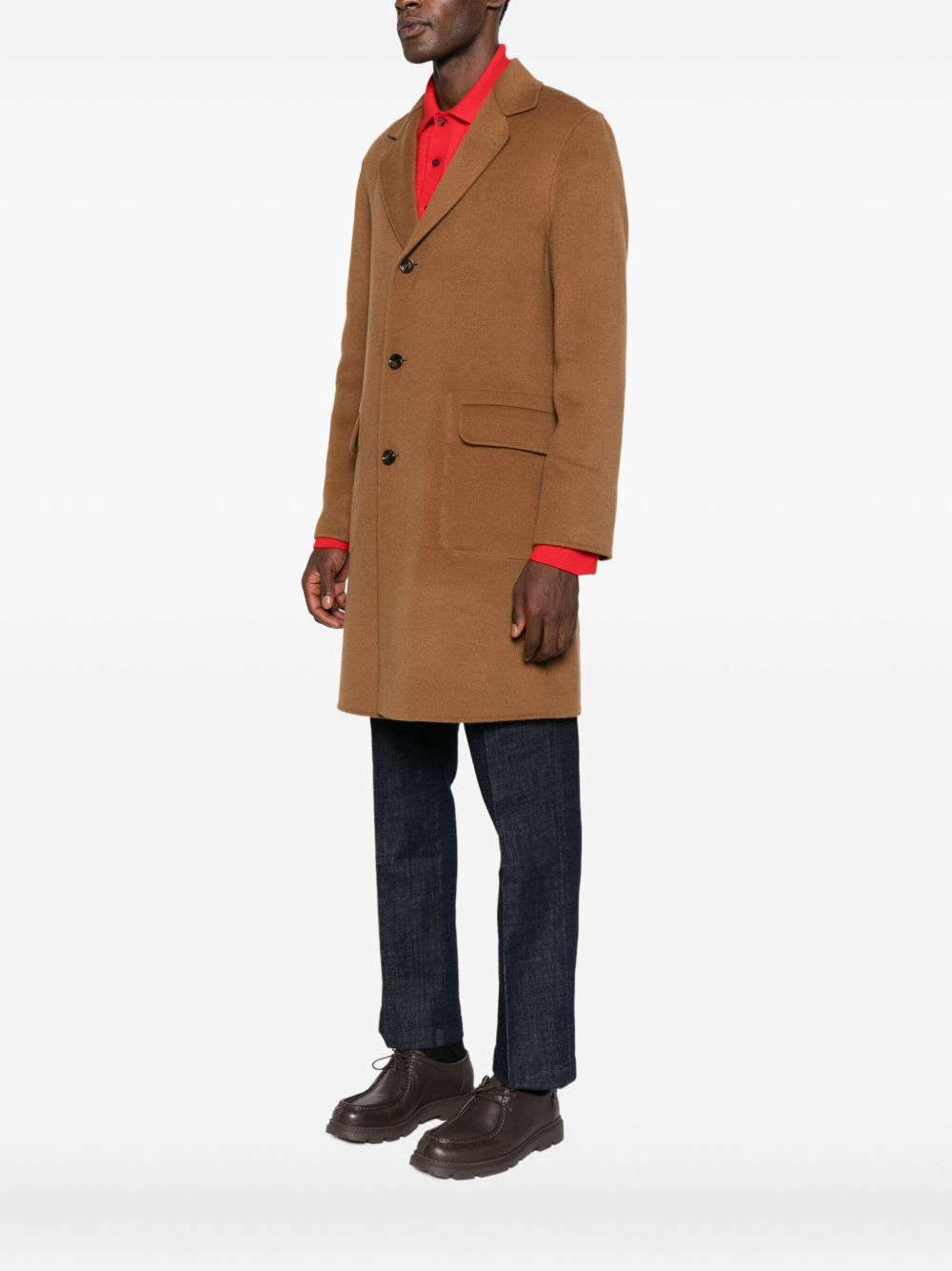 Cappotto con tasche in marrone Aspesi - uomo 