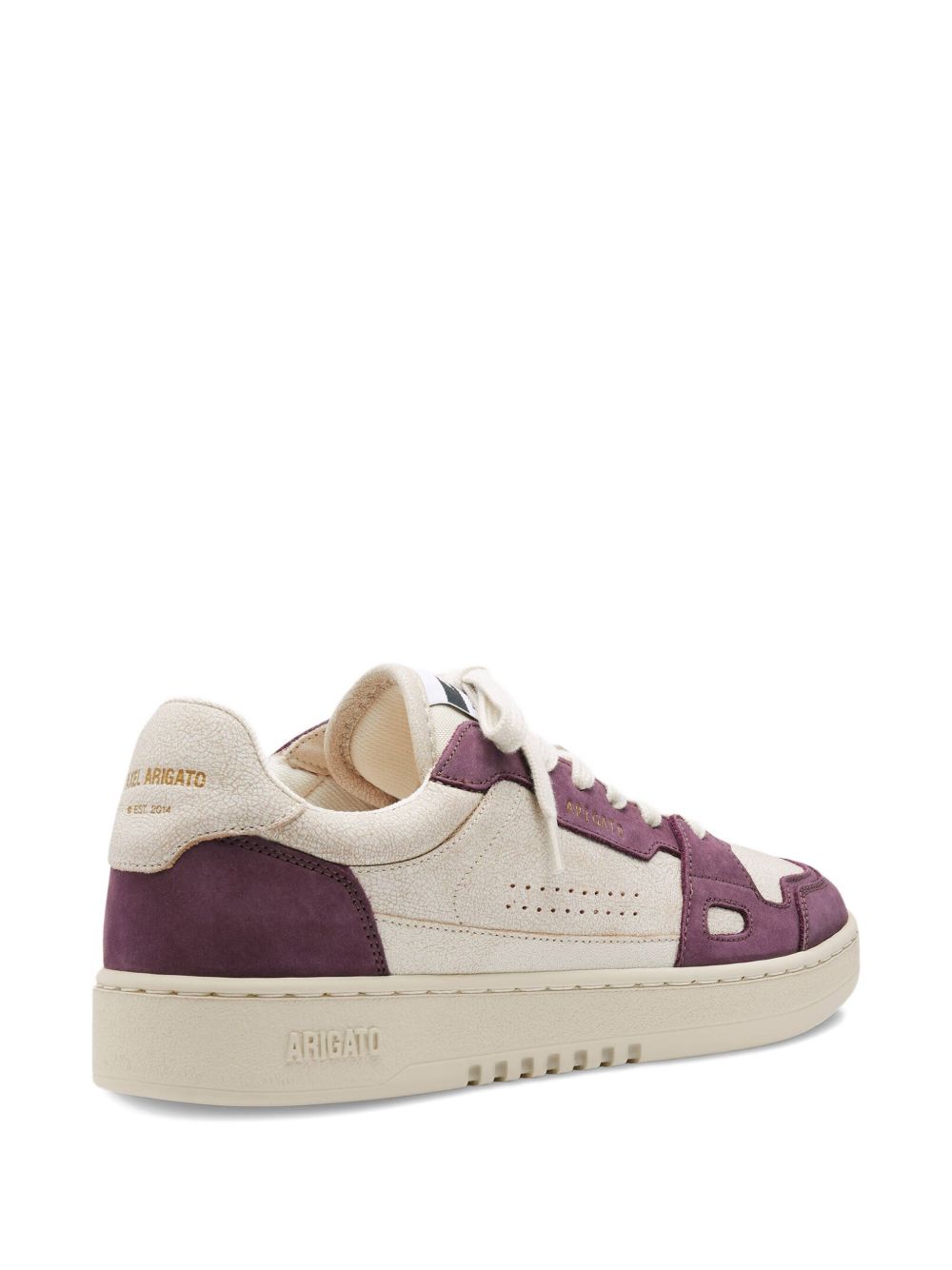 Sneakers Dice in beige e bordeaux 