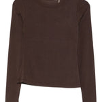 Maglia girocollo in marrone Aya Muse - donna 