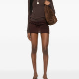 Maglia girocollo in marrone Aya Muse - donna 
