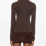 Maglia girocollo in marrone Aya Muse - donna 