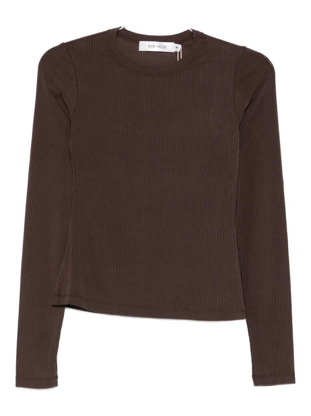Maglia girocollo in marrone Aya Muse - donna 