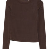 Maglia girocollo in marrone Aya Muse - donna 