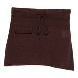 Mini gonna con coulisse in marrone Aya Muse - donna 