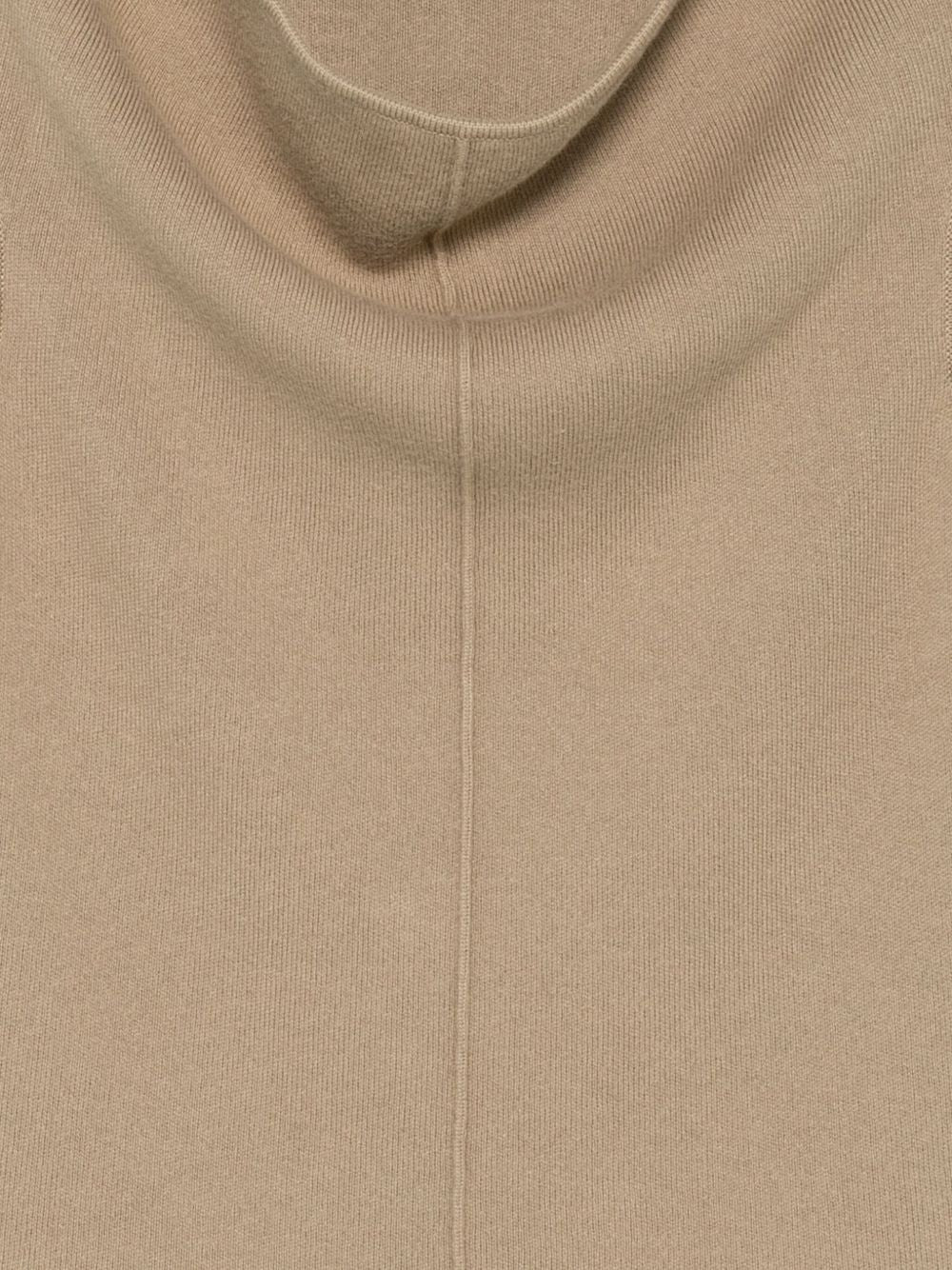 Top con scollo drappeggiato in beige Aya muse - donna 