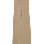 Pantaloni in maglia beige Aya Muse - donna 