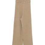 Pantaloni in maglia beige Aya Muse - donna 