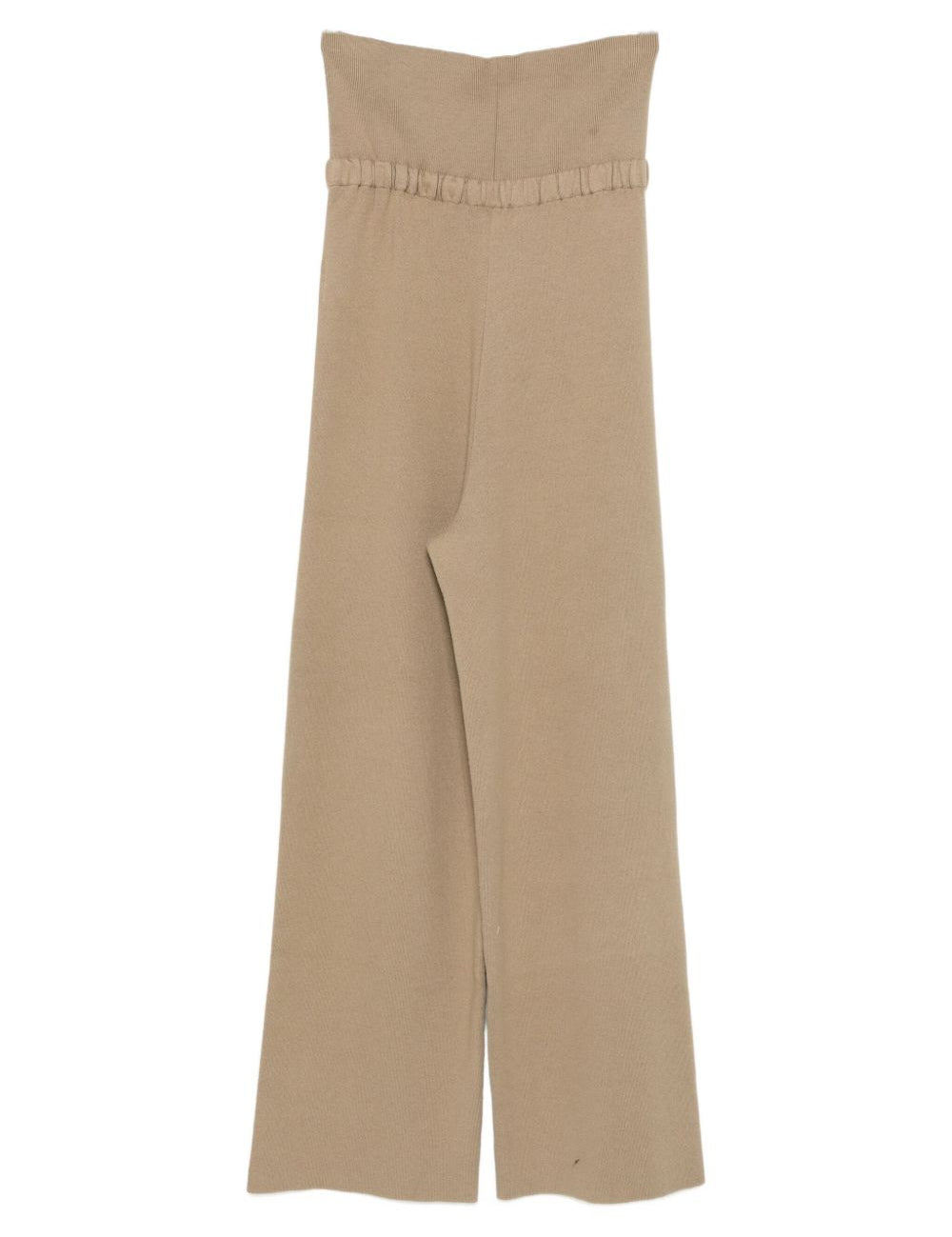Pantaloni in maglia beige Aya Muse - donna 