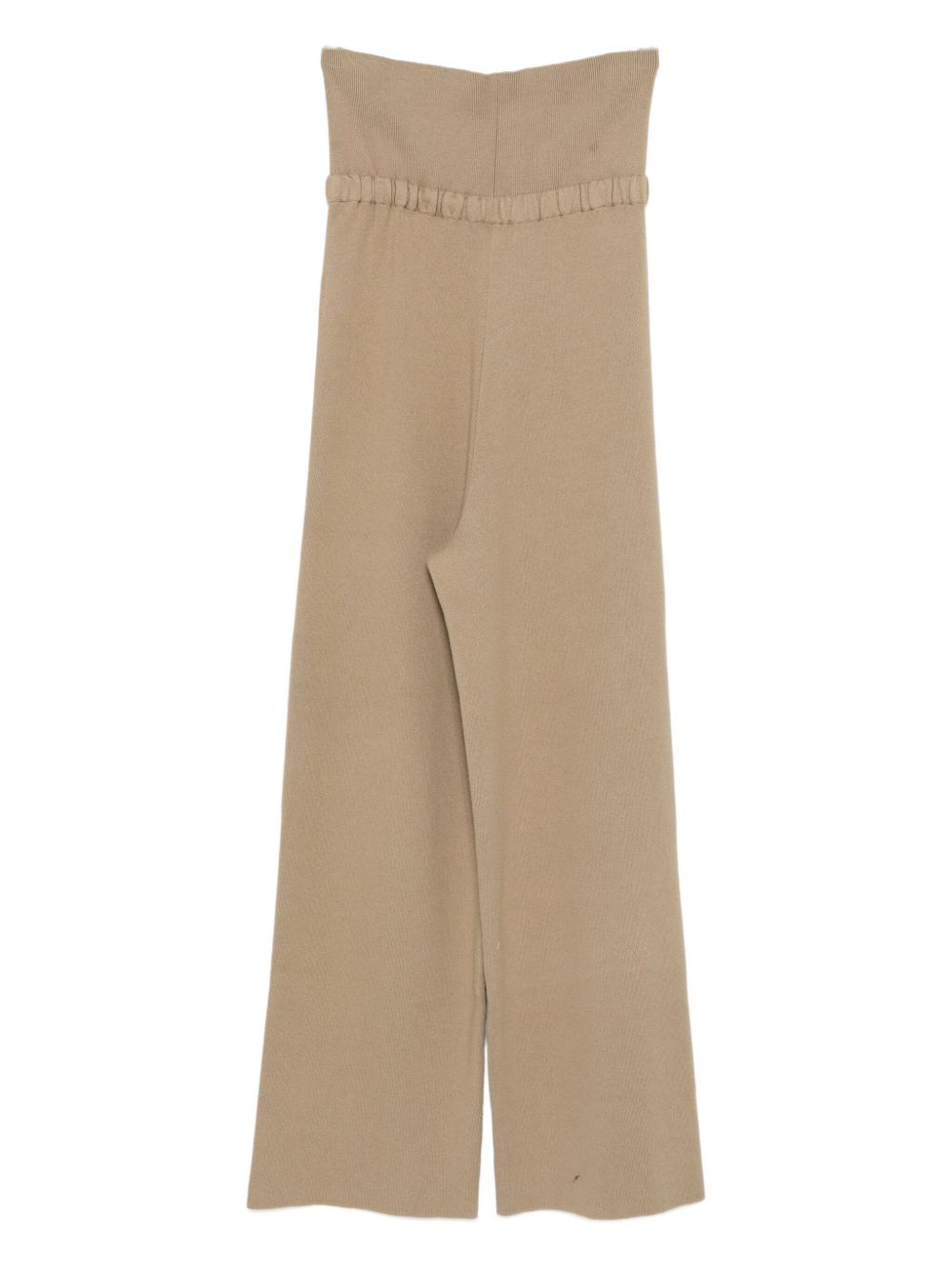 Pantaloni in maglia beige Aya Muse - donna 