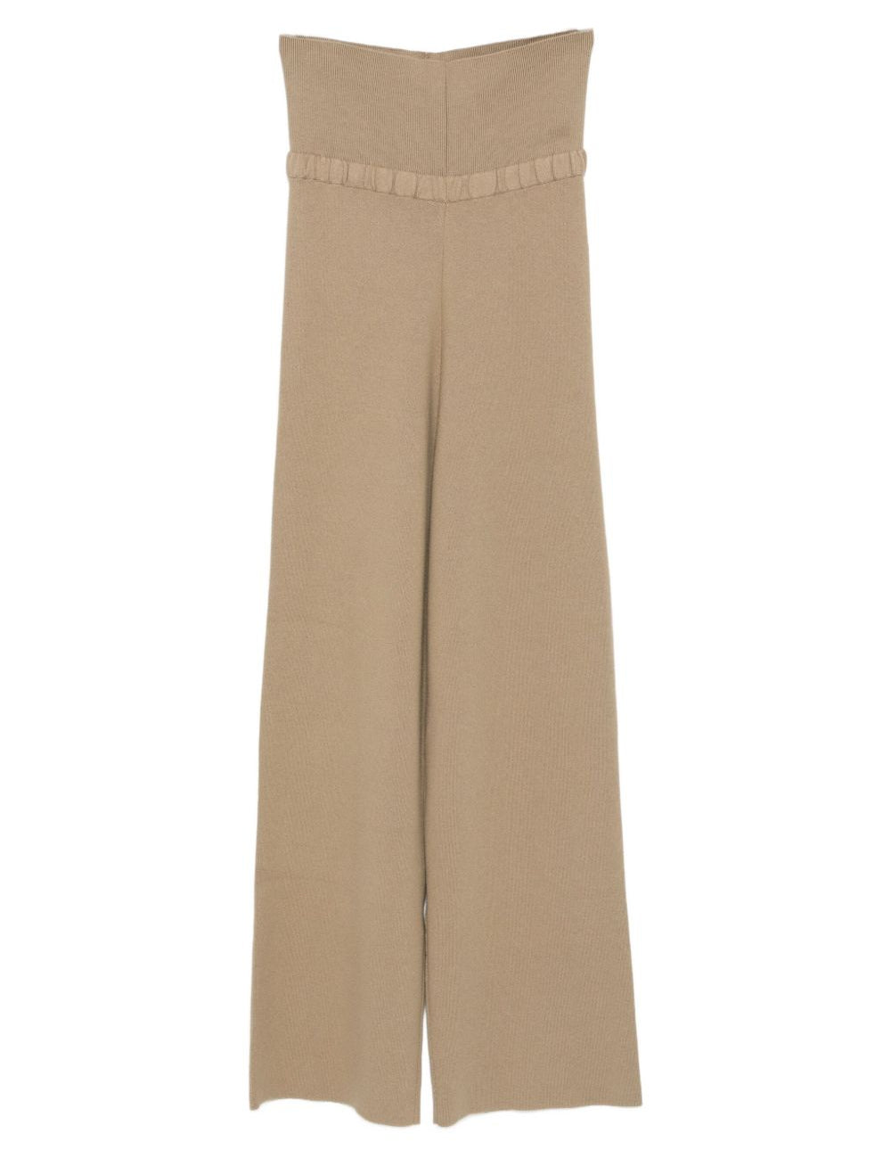 Pantaloni in maglia beige Aya Muse - donna 