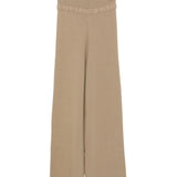 Pantaloni in maglia beige Aya Muse - donna 