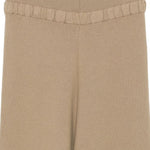 Pantaloni in maglia beige Aya Muse - donna 