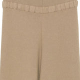 Pantaloni in maglia beige Aya Muse - donna 