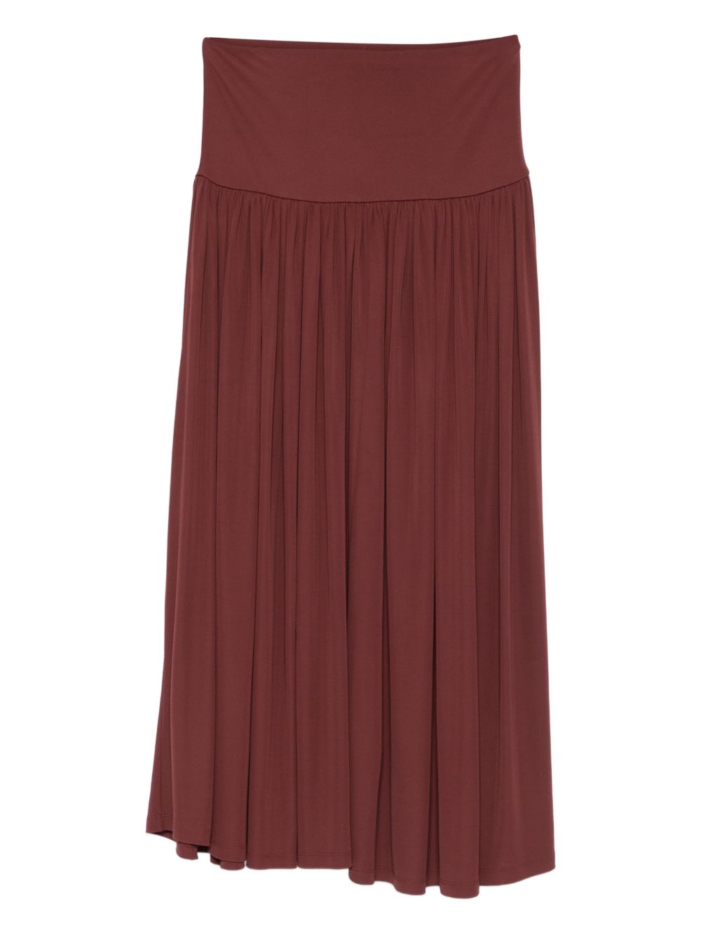 Gonna lunga arricciata in bordeaux Aya muse - donna 