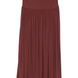 Gonna lunga arricciata in bordeaux Aya muse - donna 