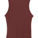 Top girocollo in borgogna Aya Muse - donna 