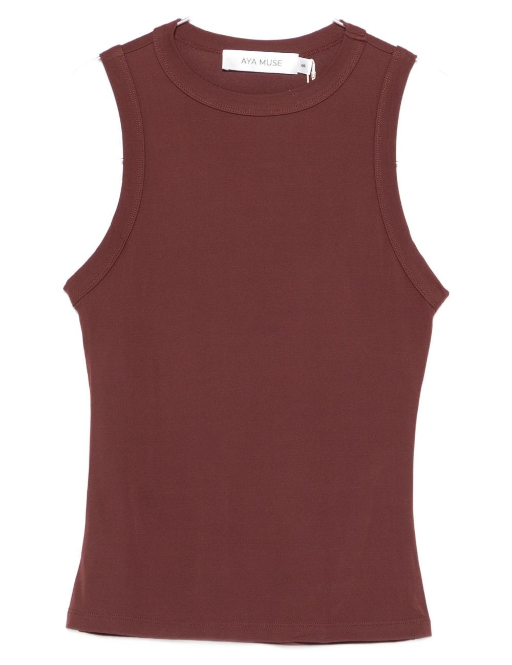 Top girocollo in borgogna Aya Muse - donna 
