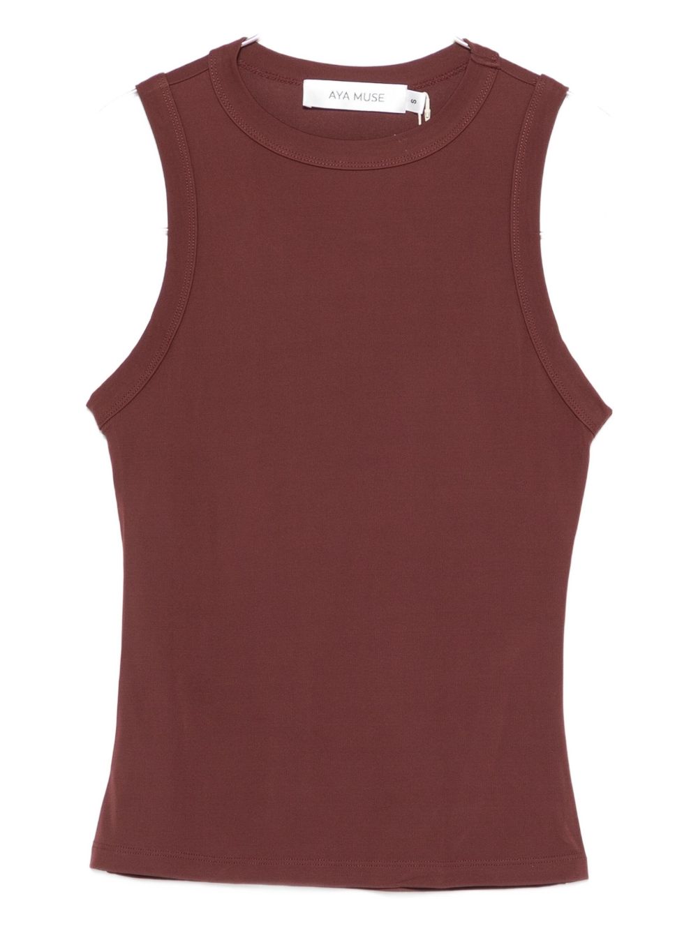 Top girocollo in borgogna Aya Muse - donna 