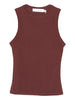 Top girocollo in borgogna Aya Muse - donna