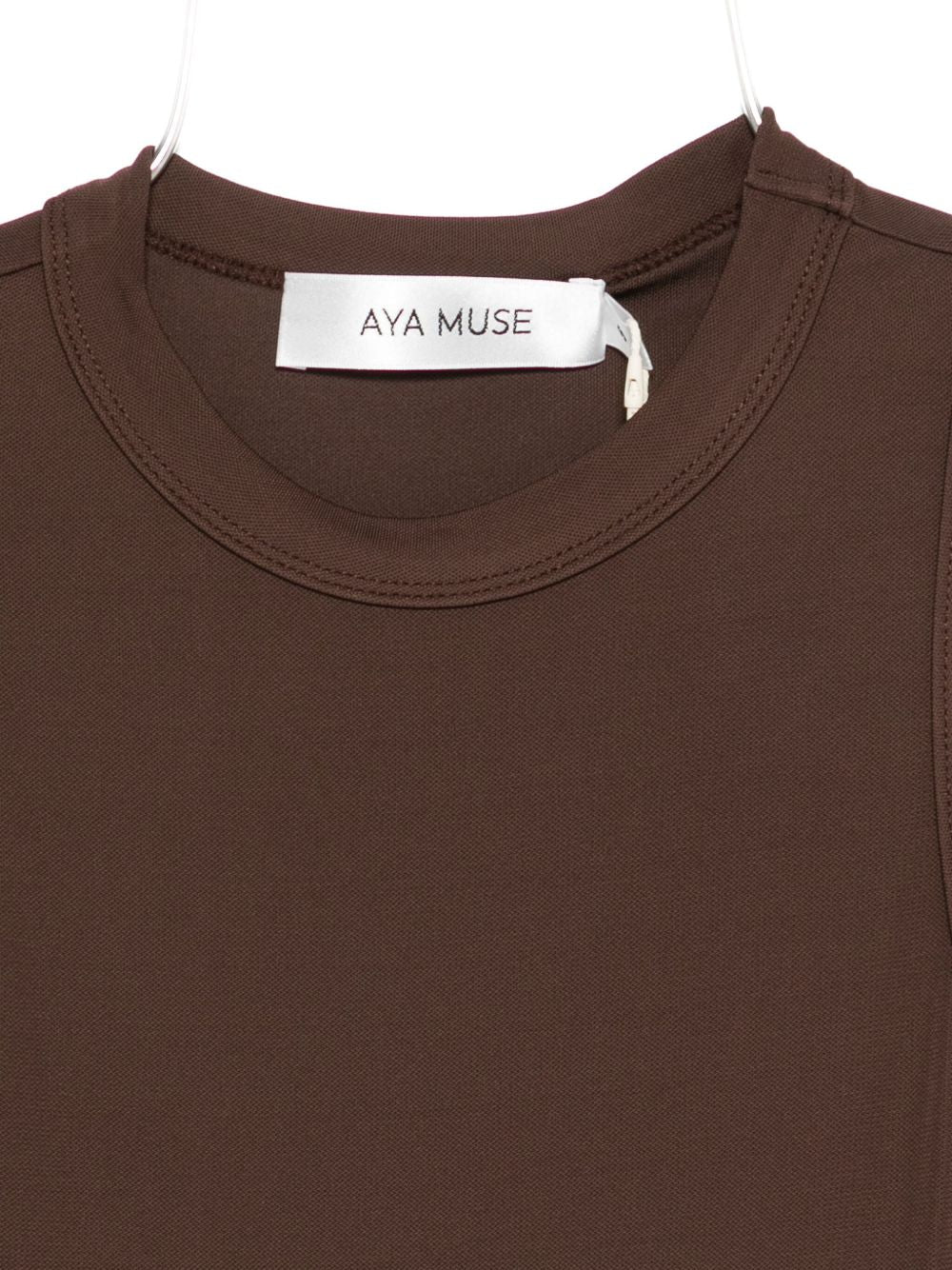 Top girocollo in marrone Aya Muse - donna 