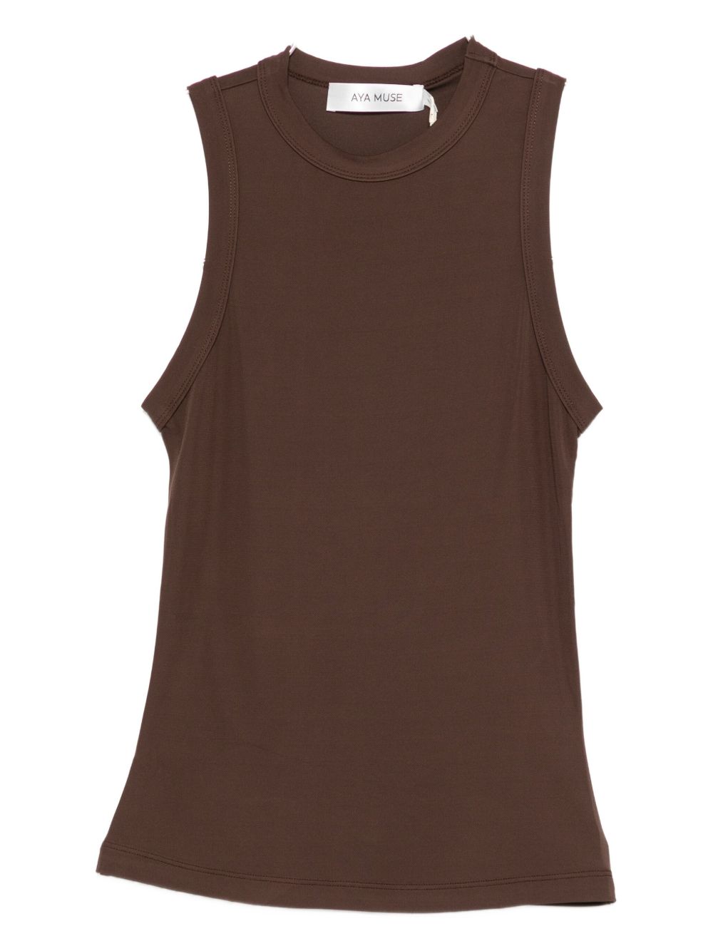 Top girocollo in marrone Aya Muse - donna 