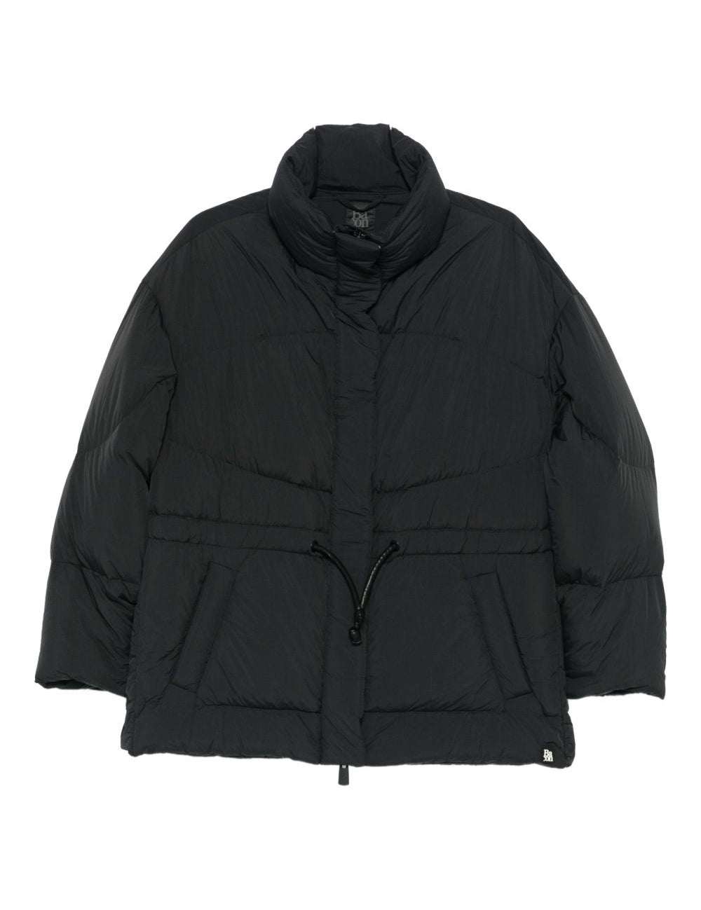 Cappotto imbottito con coulisse in nero Bacon - donna 