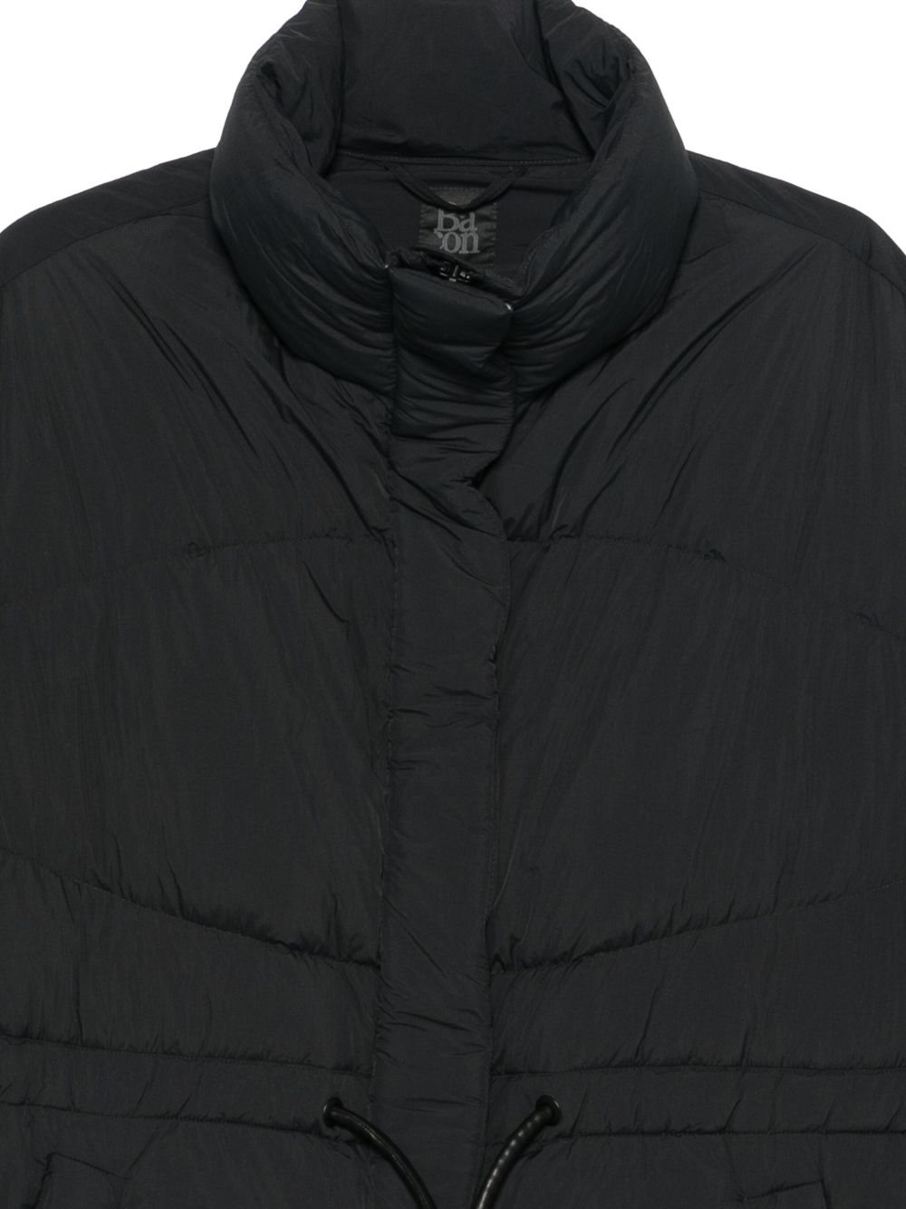Cappotto imbottito con coulisse in nero Bacon - donna 