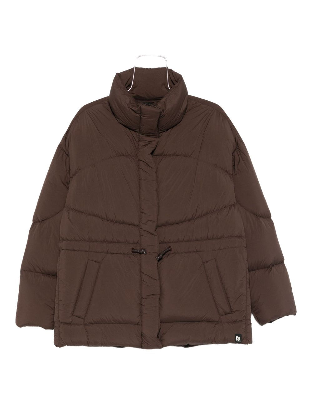 Piumino con coulisse in marrone Bacon - donna 