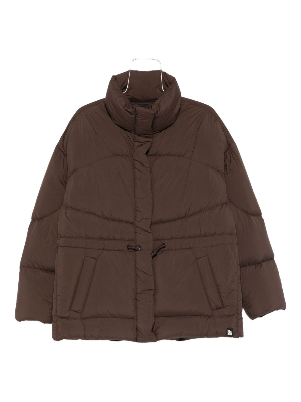 Piumino con coulisse in marrone Bacon - donna 