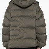 Giacca imbottita con chiusura a zip in verde Bacon - donna 