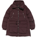 Cappotto parka con chiusura a zip in bordeaux Bacon - donna 