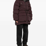 Cappotto parka con chiusura a zip in bordeaux Bacon - donna 
