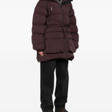 Cappotto parka con chiusura a zip in bordeaux Bacon - donna 