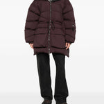 Cappotto parka con chiusura a zip in bordeaux Bacon - donna 