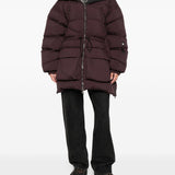 Cappotto parka con chiusura a zip in bordeaux Bacon - donna 