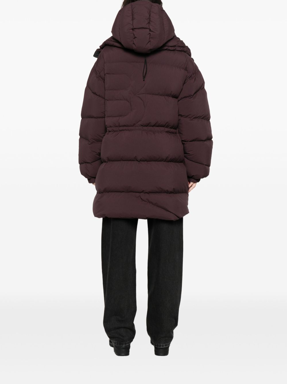 Cappotto parka con chiusura a zip in bordeaux Bacon - donna 