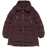 Cappotto parka con chiusura a zip in bordeaux Bacon - donna 