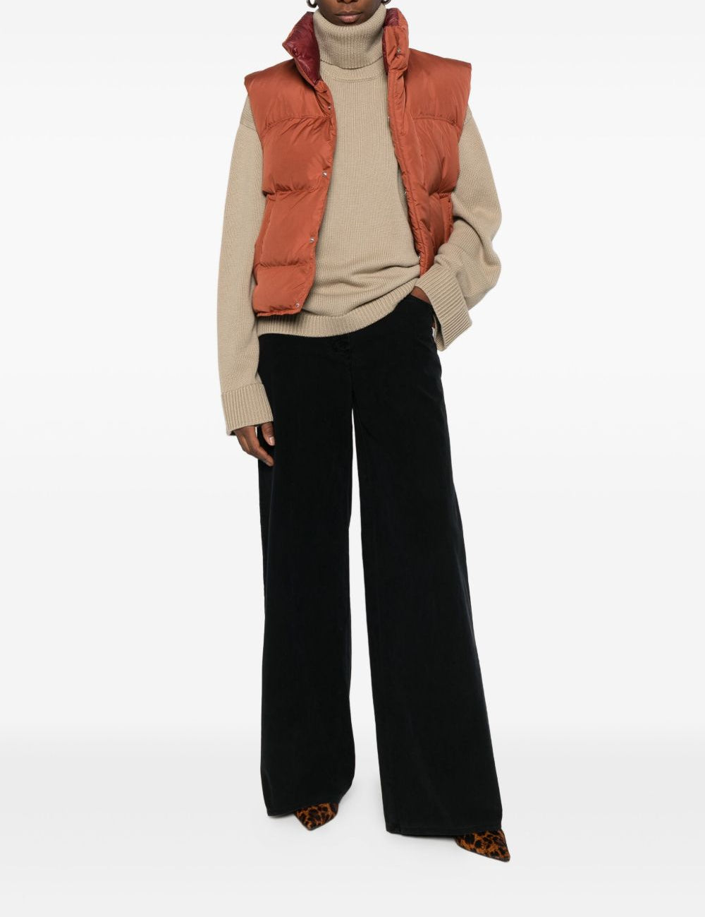 Gilet imbottito in arancione Bacon - donna 