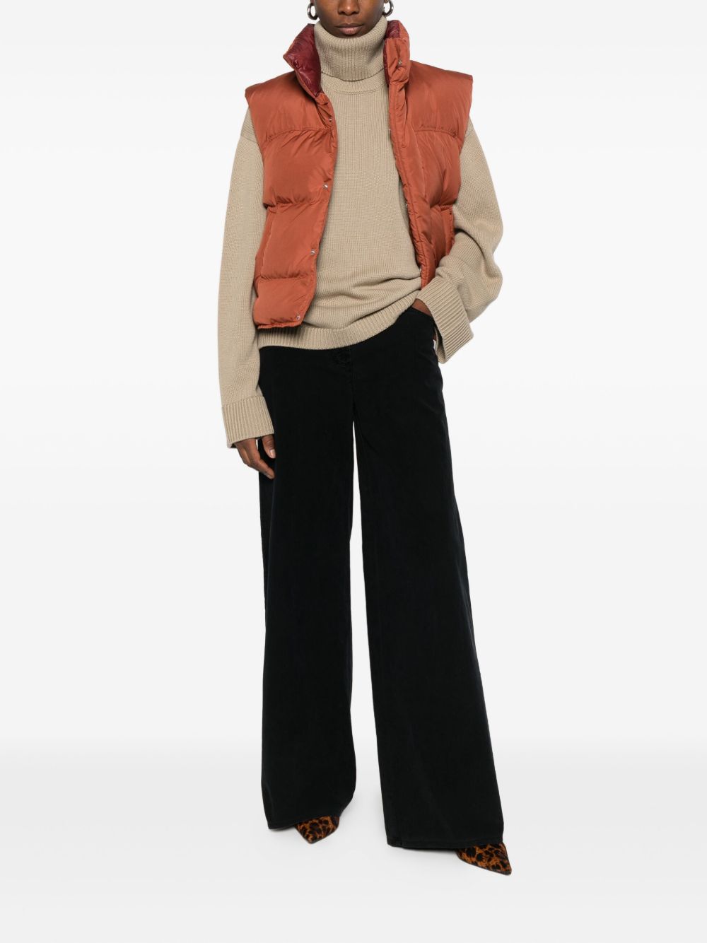 Gilet imbottito in arancione Bacon - donna 