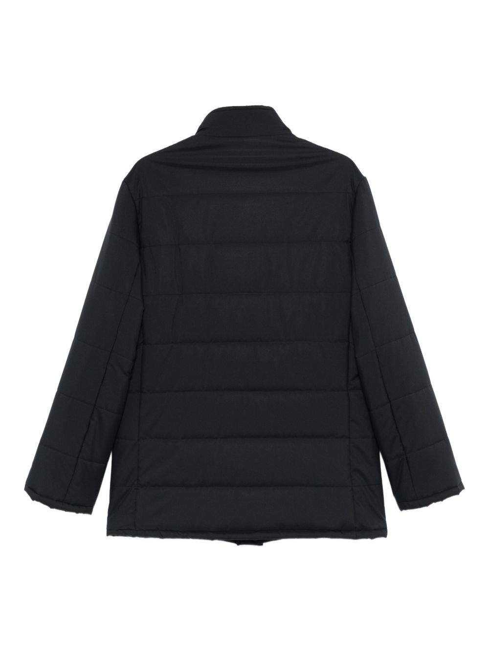 Cappotto trapuntato con bottoni in blu Barba - uomo 