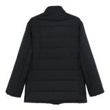 Cappotto trapuntato con bottoni in blu Barba - uomo 