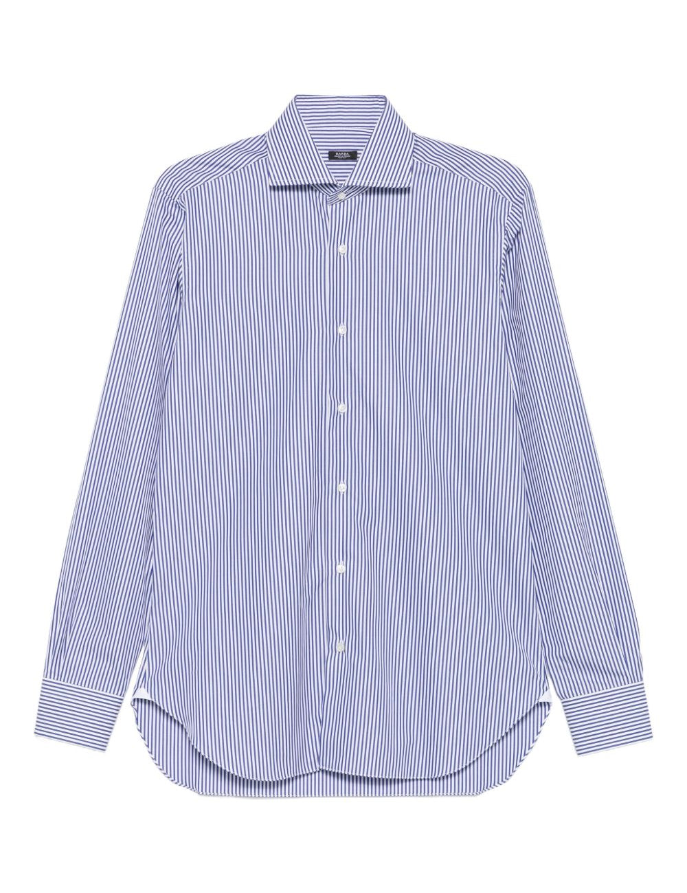 Camicia a righe in blu e bianco Barba - uomo 