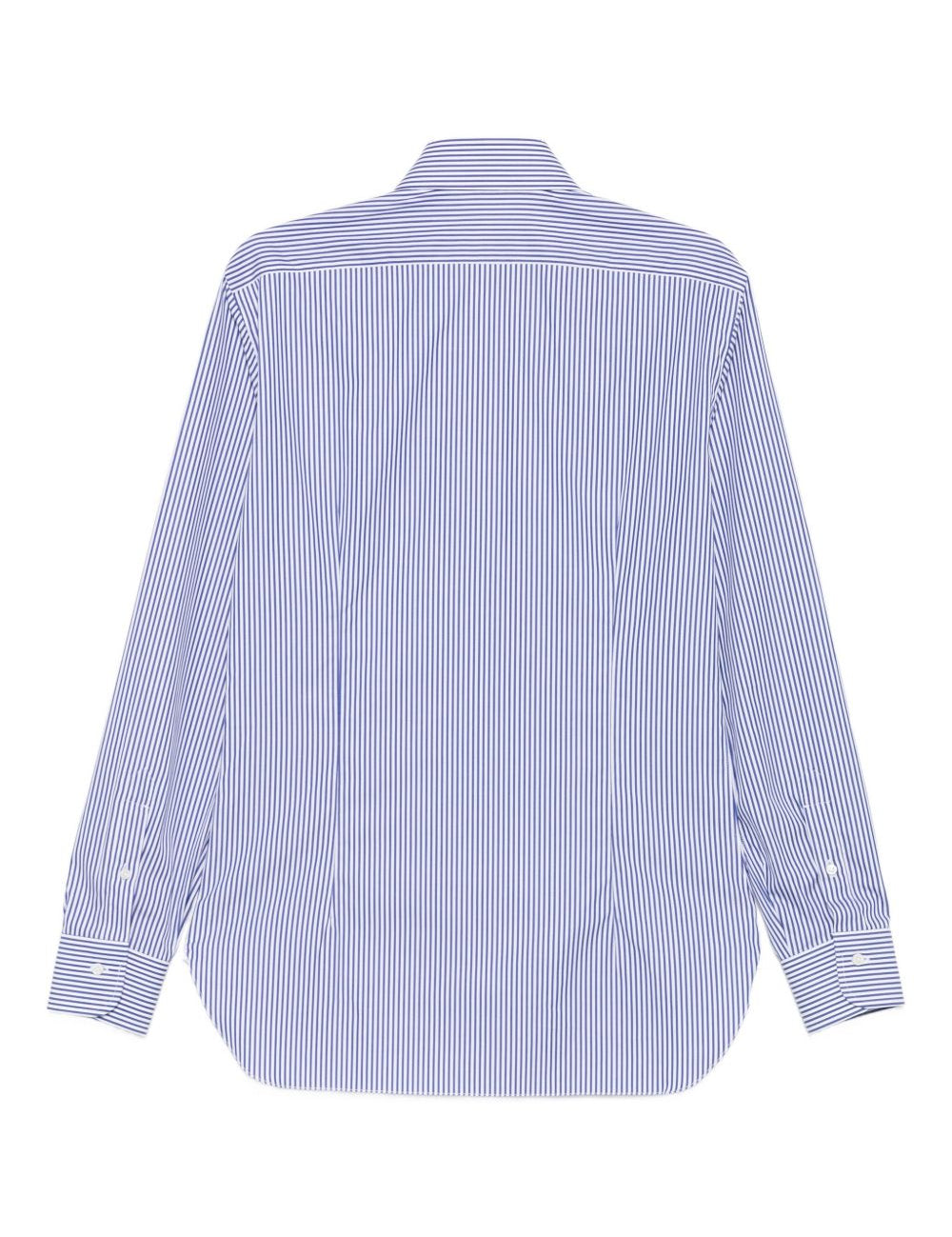 Camicia a righe in blu e bianco Barba - uomo 