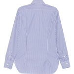 Camicia a righe in blu e bianco Barba - uomo 