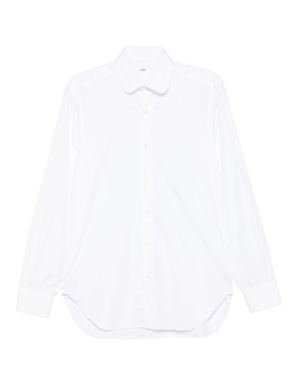 Camicia con colletto peter pan in bianco Barba - uomo 