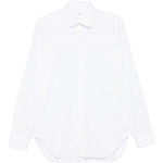 Camicia con colletto peter pan in bianco Barba - uomo 