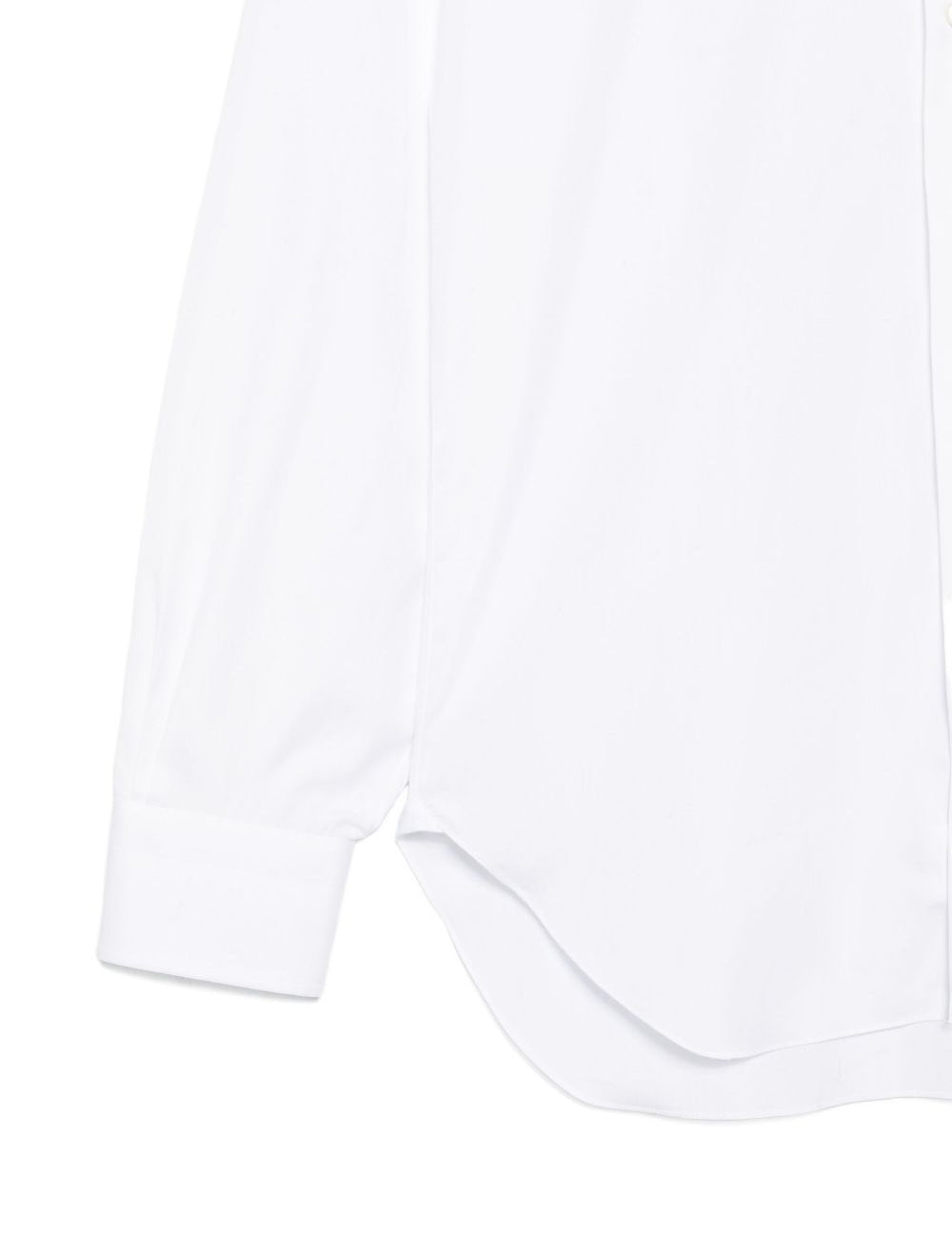 Camicia con colletto peter pan in bianco Barba - uomo 