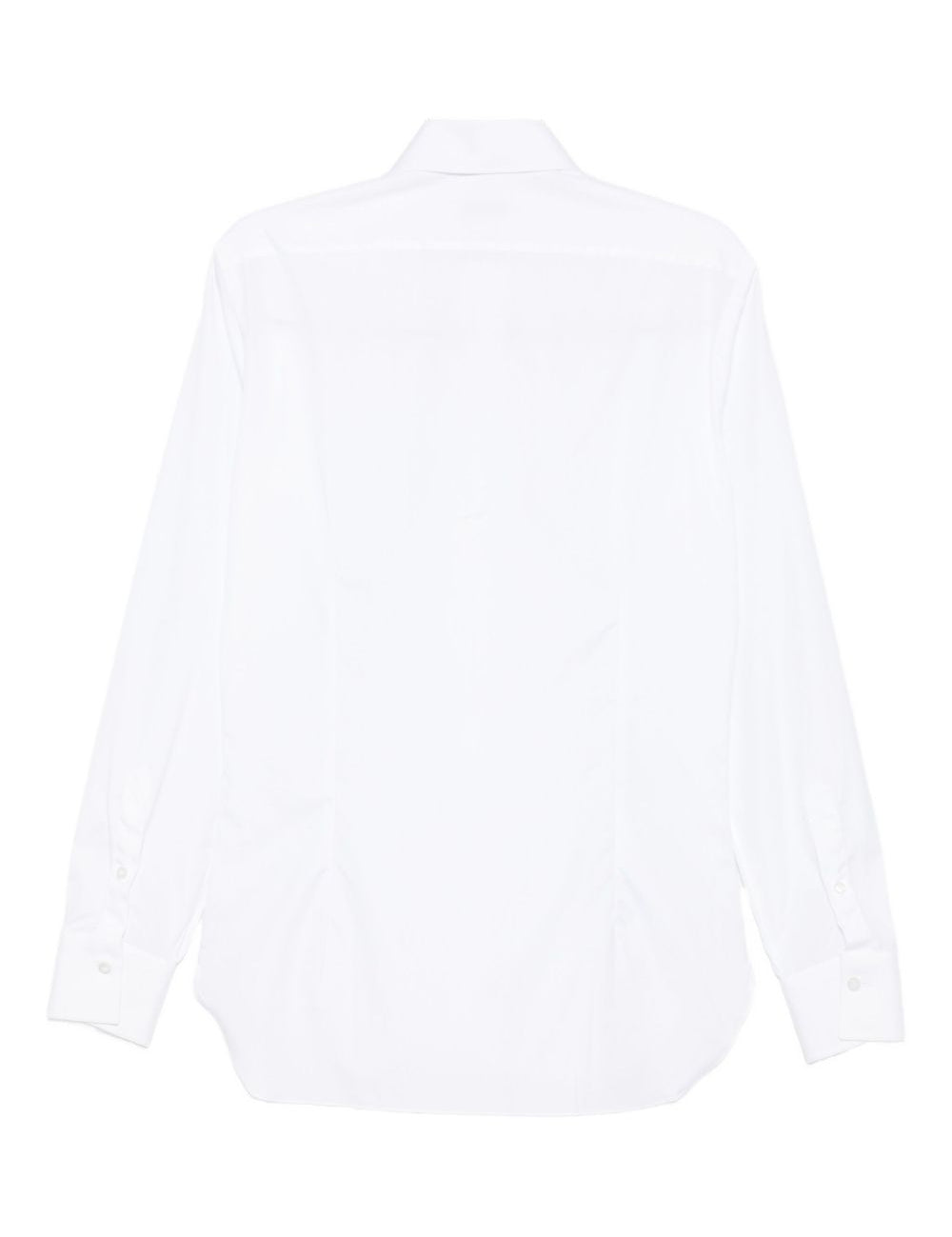 Camicia in cotone a maniche lunghe in bianco Barba - uomo 