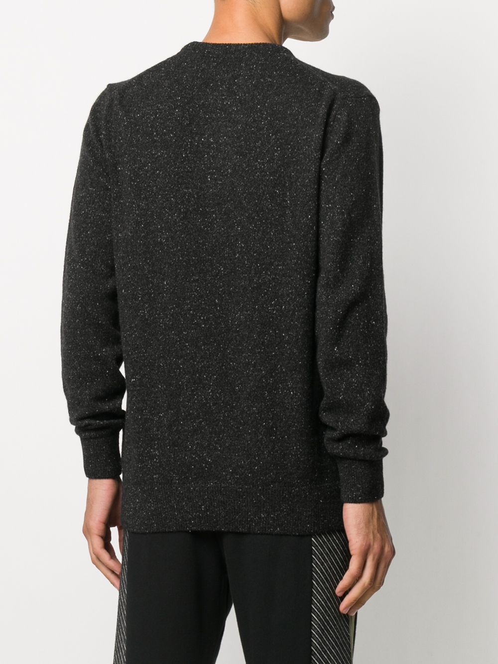 Maglione con ricamo in nero Barbour - uomo 